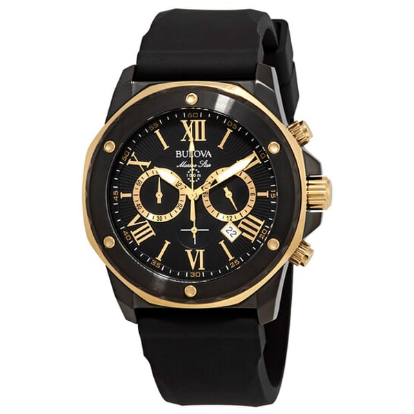 Relógio Bulova Marine Star Cronógrafo Preto Masculino 98B278