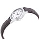 Relógio Tissot Tradition 5.5 Branco Couro Marrom Feminino T063.009.16.018.00