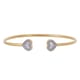 Kit Relógio Bulova Crystal Quartzo Branco Feminino com Pulseira 98X137