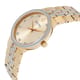 Kit Relógio Bulova Crystal Quartzo Champagne Masculino com Colar 98K113