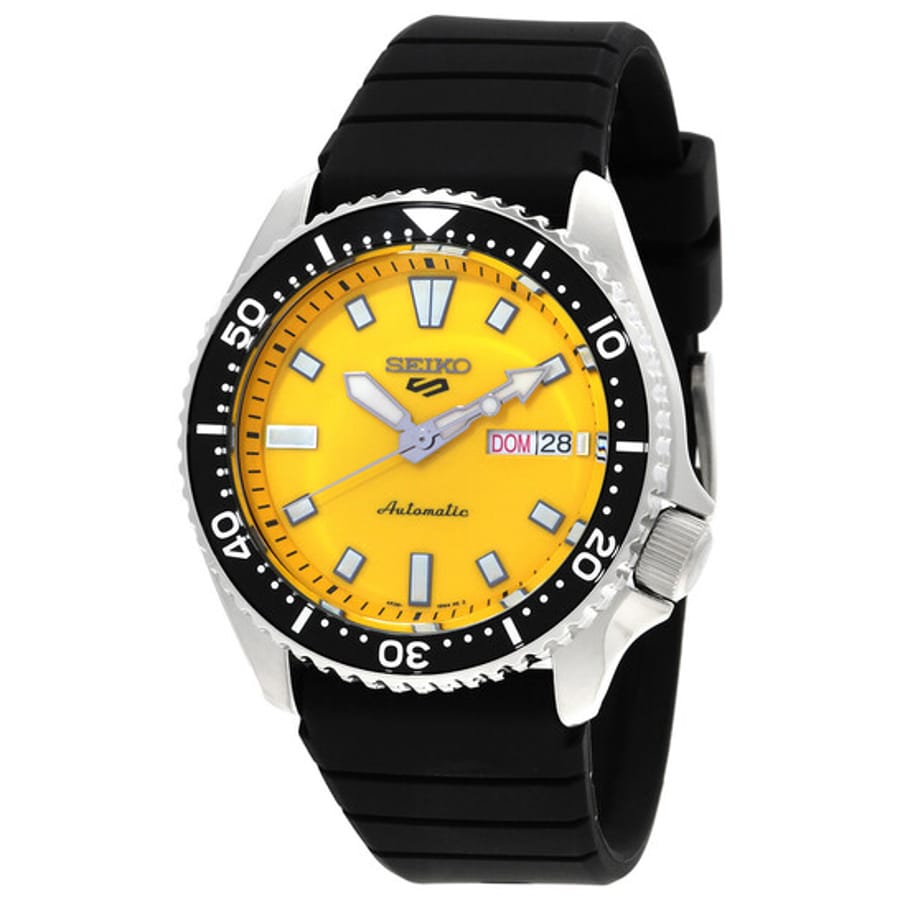 Relógio Seiko 5 Sports Automático Amarelo Masculino SRPL87K1
