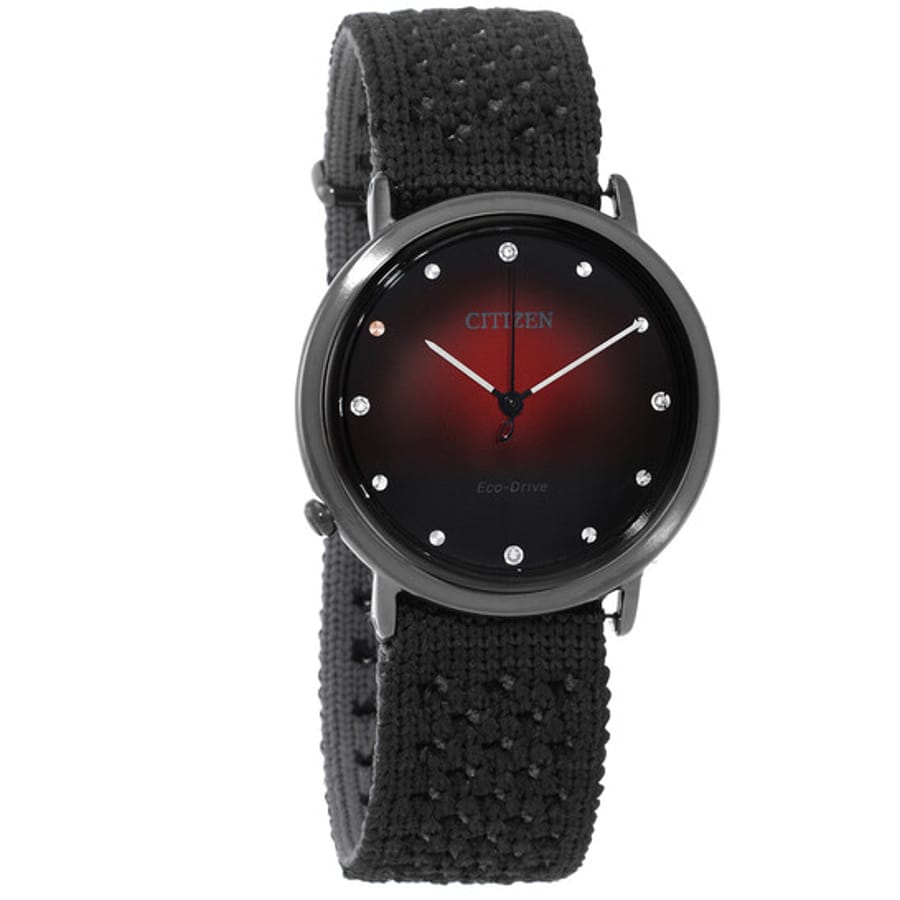 Relógio Citizen Eco-Drive Crystal Preto Feminino EM1007-47E