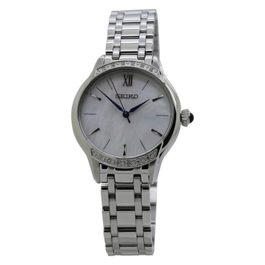 Relógio Seiko Quartzo Branco Aço Feminino SRZ543P1