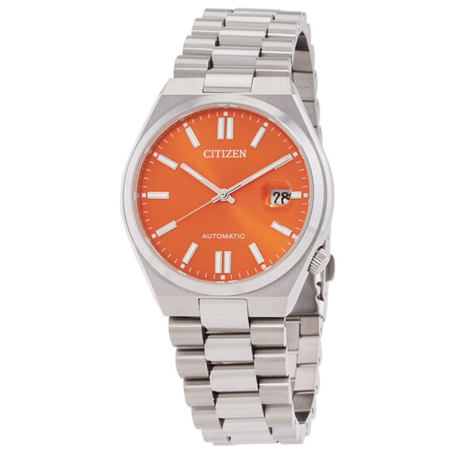 Relógio Citizen Tsuyosa Automático Laranja Masculino NJ0151-53Z
