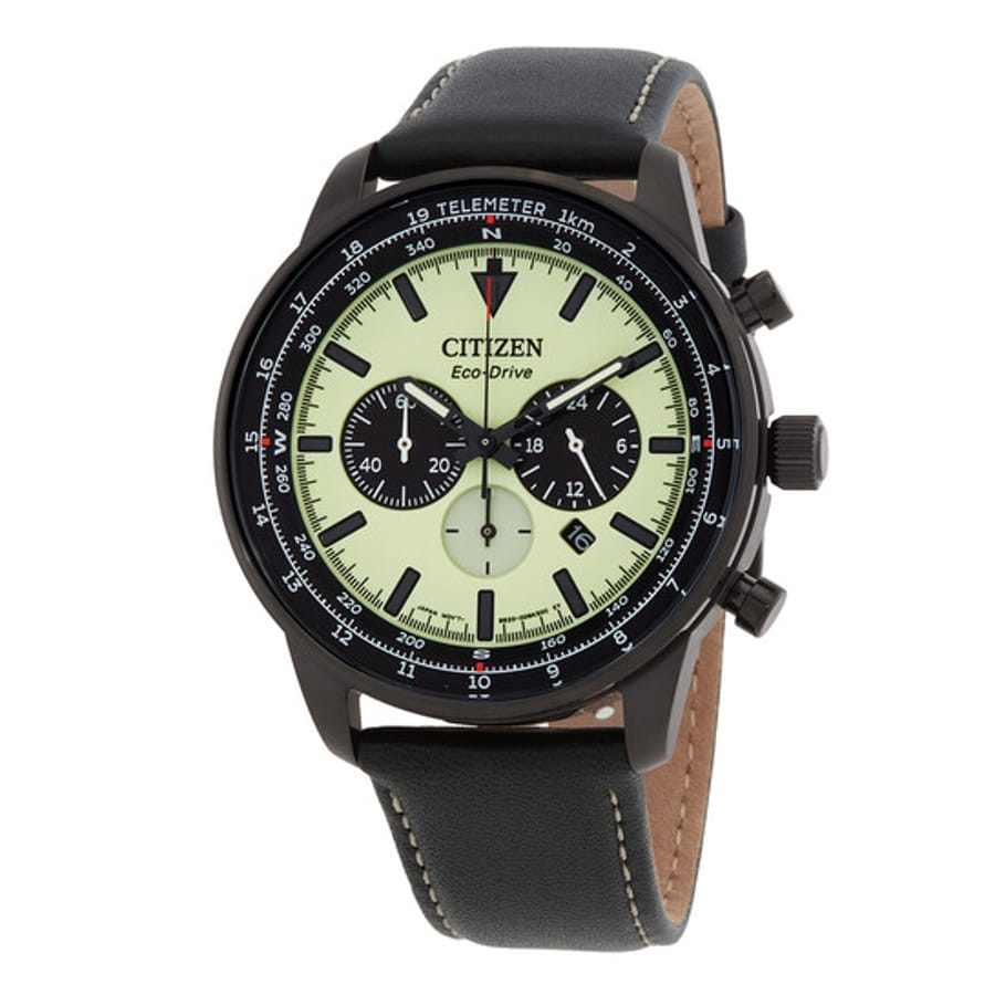 Relógio Citizen Eco-Drive Cronógrafo Verde Masculino CA4505-21X