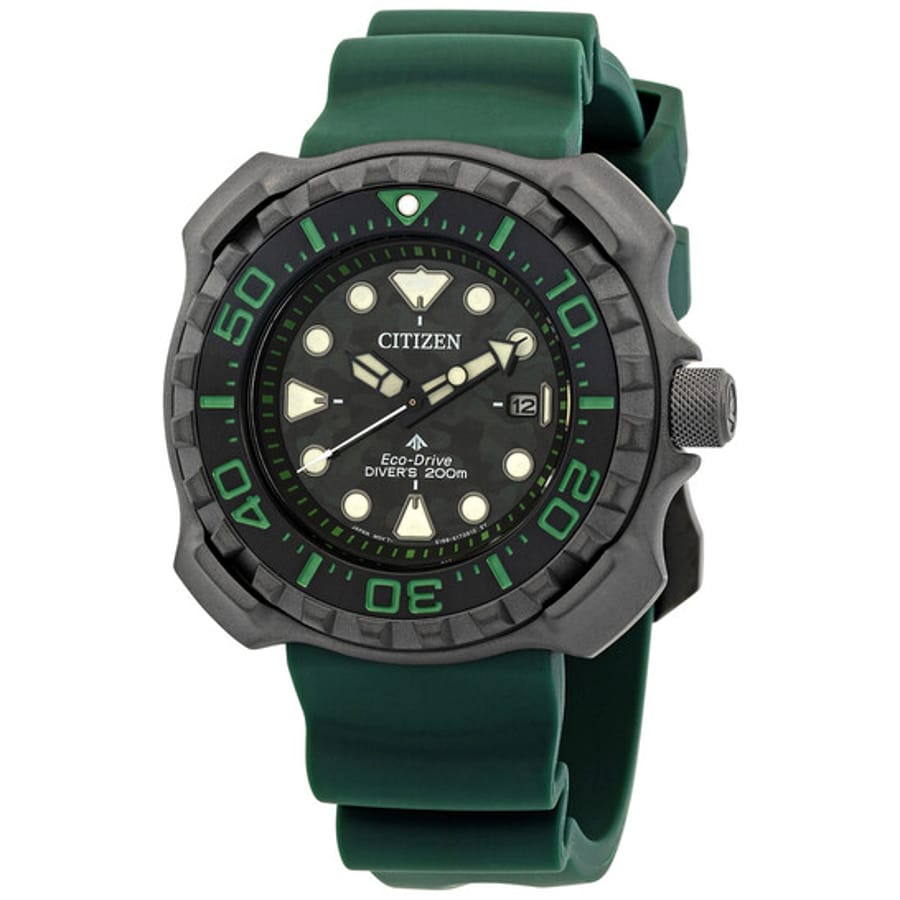 Relógio Citizen Eco-Drive Promaster Diver Verde Super Titanium Masculino BN0228-06W