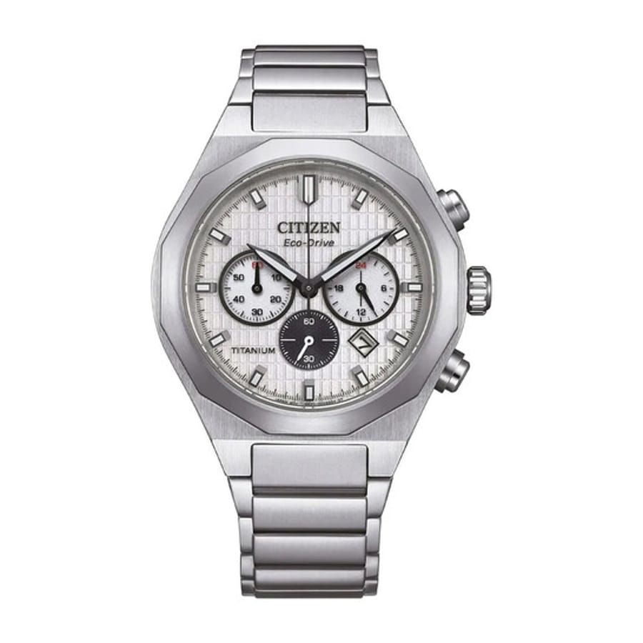 Relógio Citizen Zenshin Senkei Cronógrafo Prata CA4690-51A