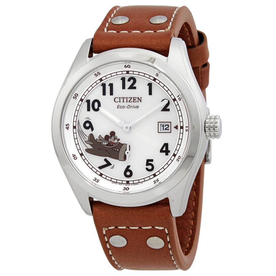 Relógio Citizen Mickey Aviator Marfim Masculino BV1088-08W