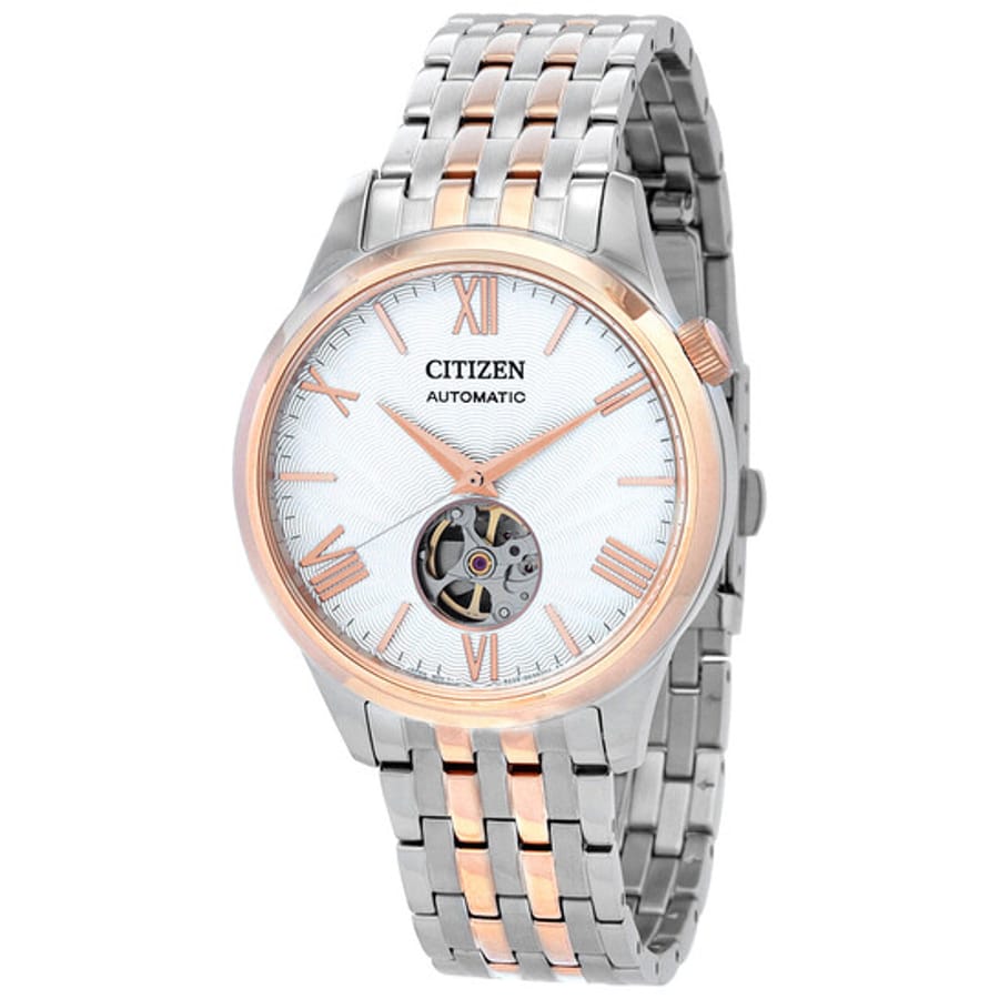 Relógio Citizen Automático Branco Bicolor Masculino NH9136-88A