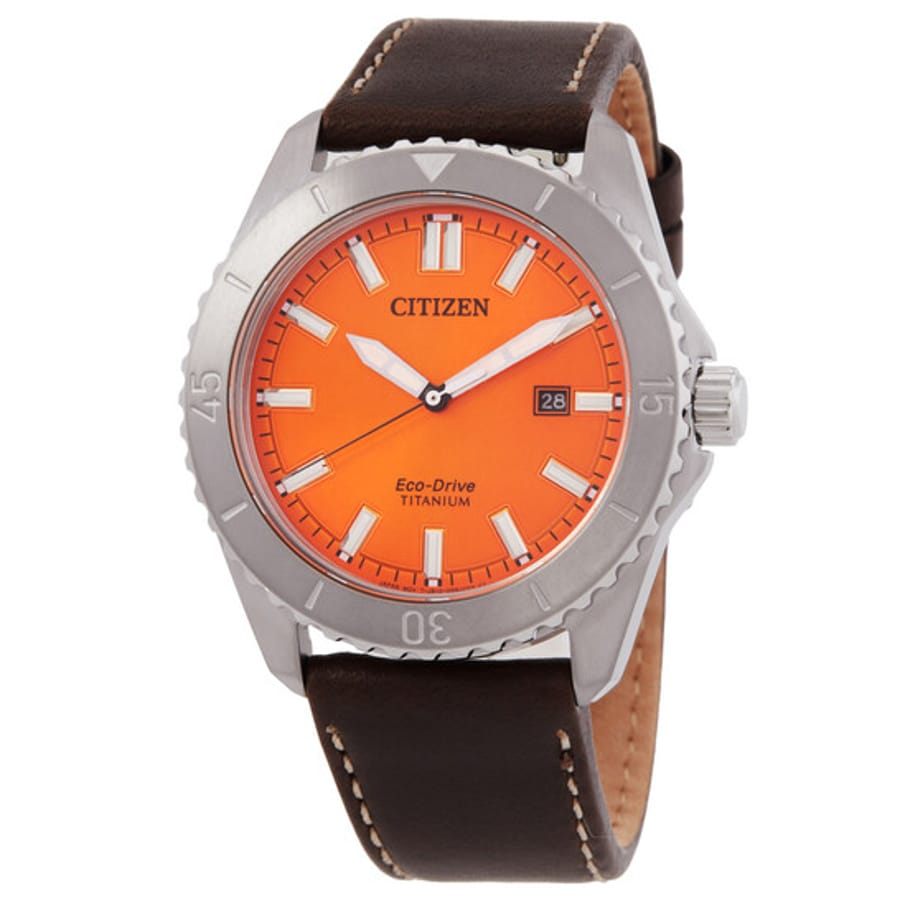 Relógio Citizen Weekender Quartzo Laranja Masculino AW1840-09X