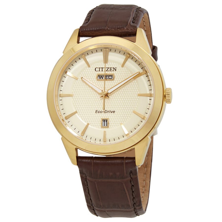 Relógio Citizen Eco-Drive Champagne Masculino AW0092-07Q