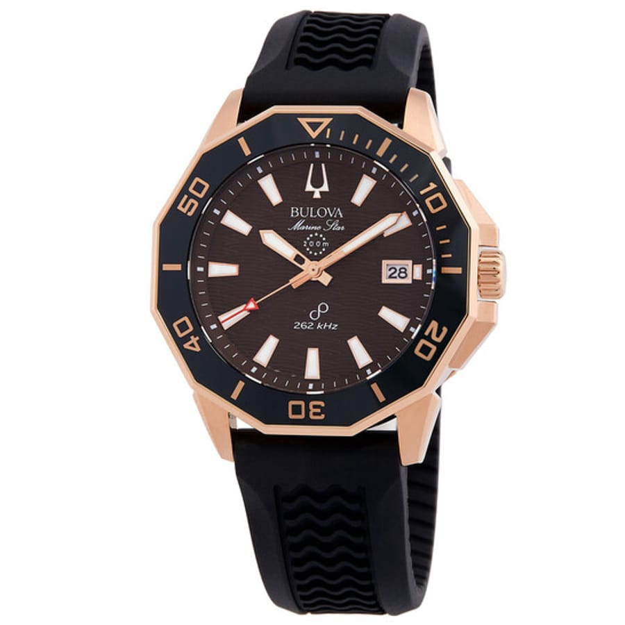 Relógio Bulova Marine Star HPQ Precisionist Quartzo Marrom Masculino 98B421