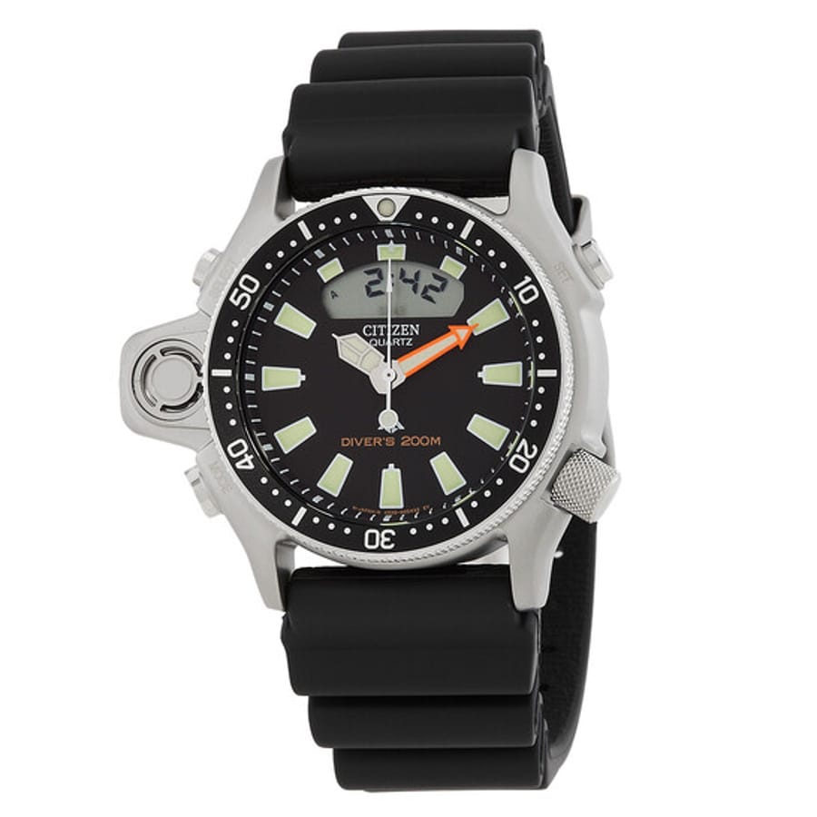 Relógio Citizen Promaster Aqualand Quartzo Preto Masculino JP2000-08E