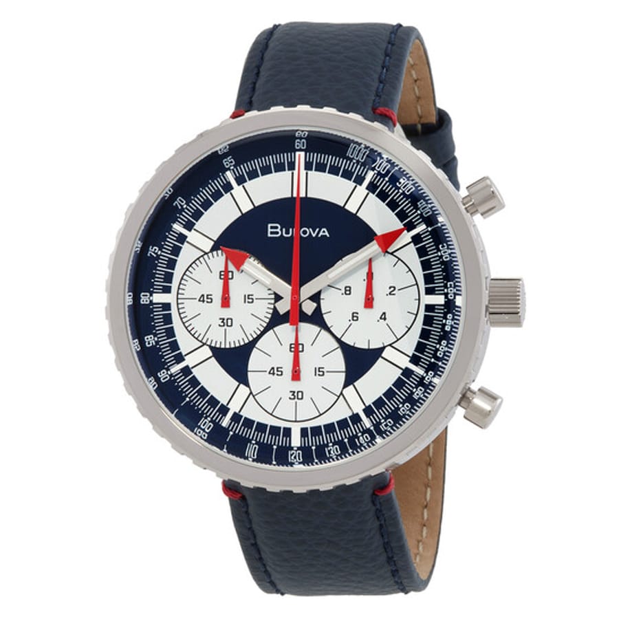 Relógio Bulova Cronógrafo C Quartzo Branco Masculino 96A283