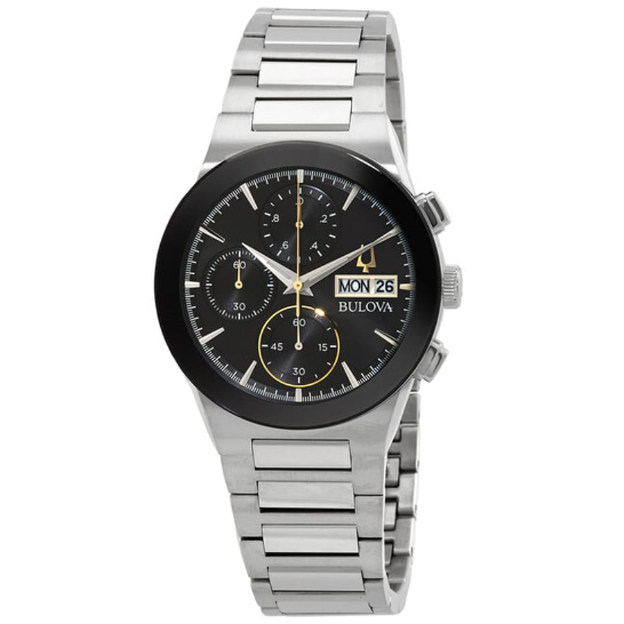 Relógio Bulova Millennia Cronógrafo Quartzo Preto Masculino 96C149