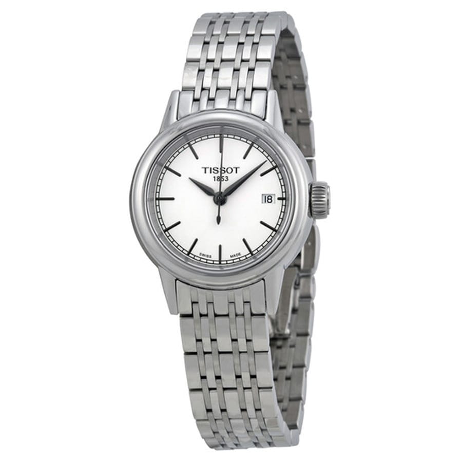 Relógio Tissot Carson Branco Aço Feminino T0852101101100