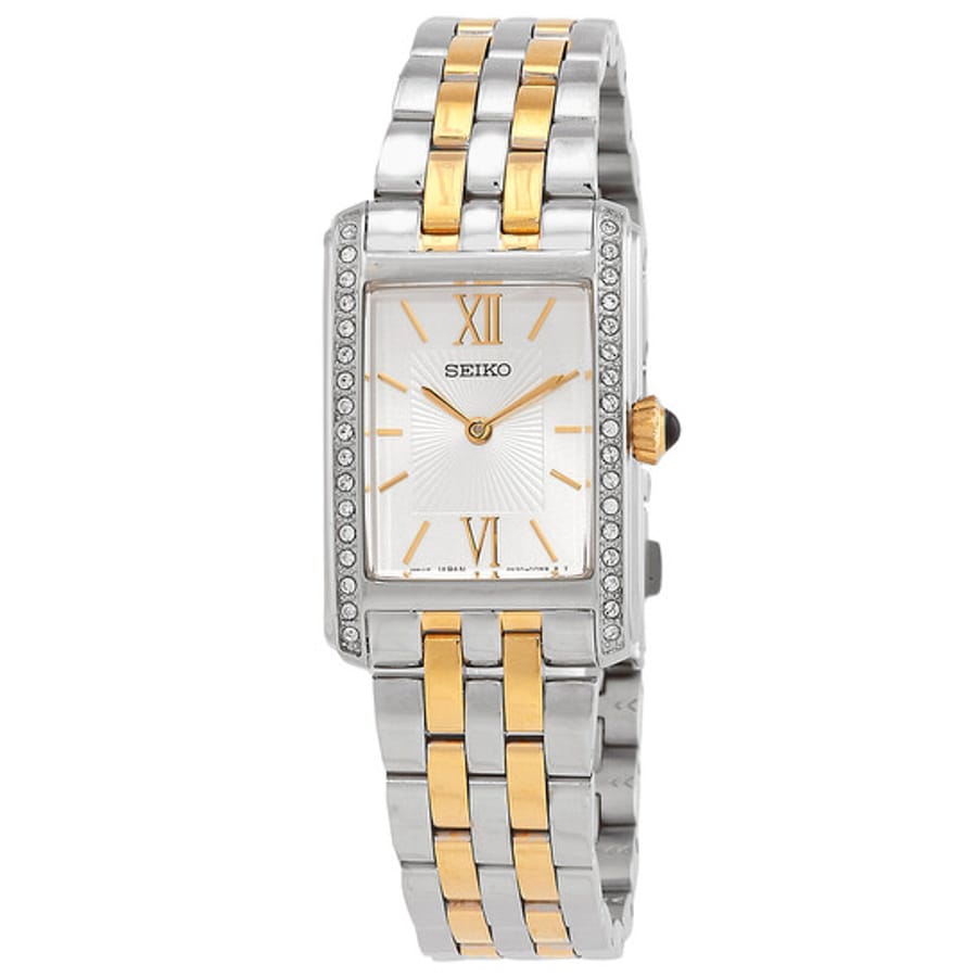 Relógio Seiko Classic Quartzo Crystal Prata Feminino SWR093P1