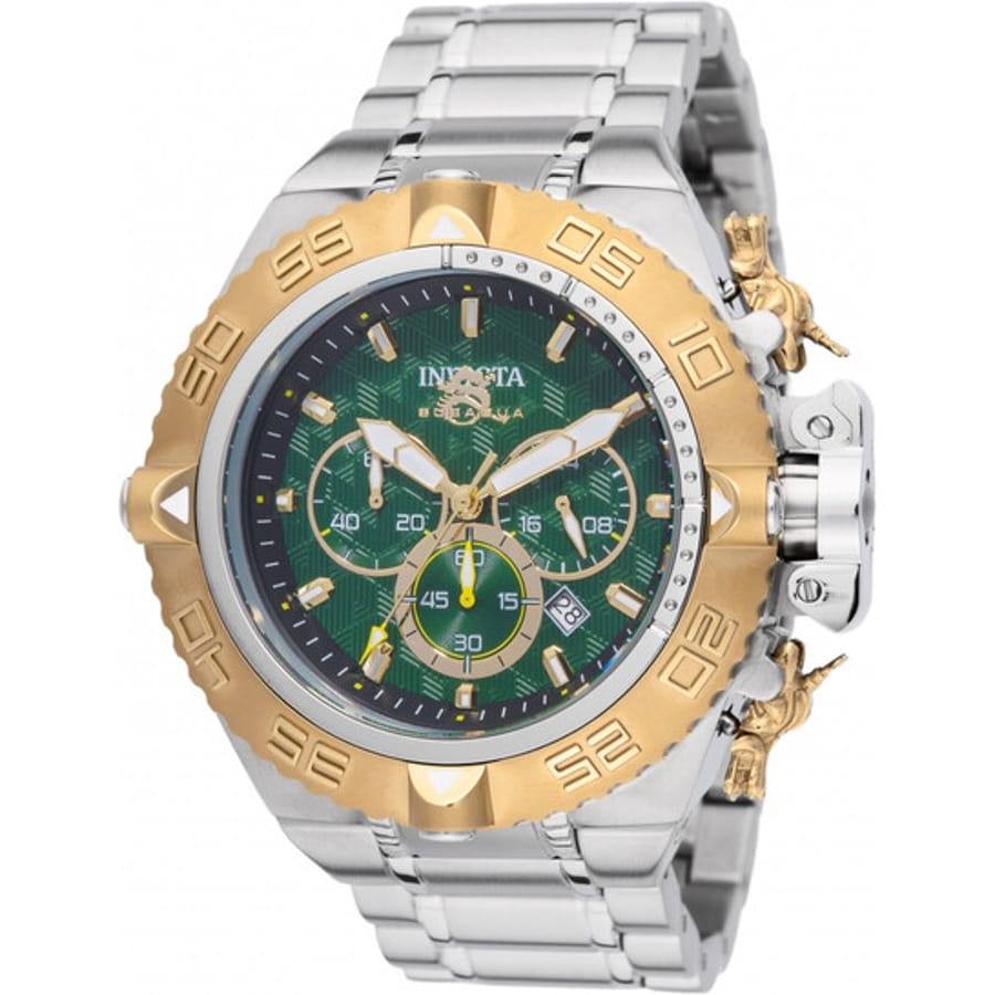 Relógio Invicta Subaqua Noma IV Cronógrafo GMT Quartzo Verde Masculino 48197