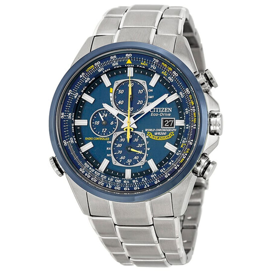Relógio Citizen Eco-Drive Blue Angels Cronógrafo Masculino AT8020-54L