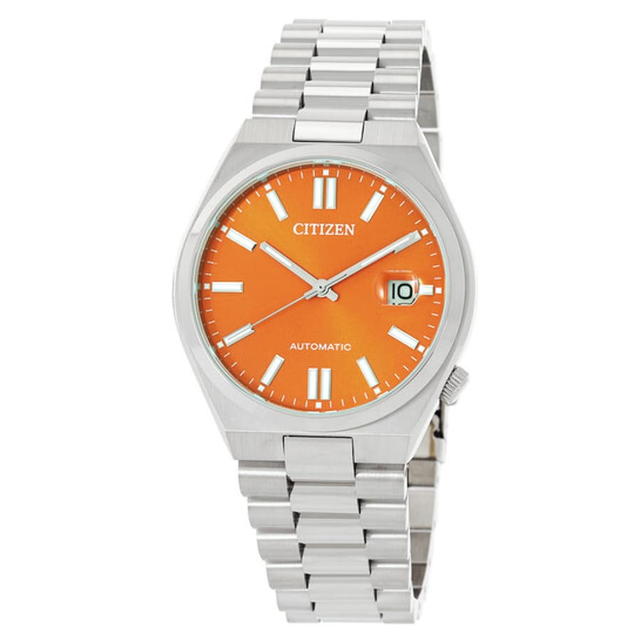 Relógio Citizen Tsuyosa Automático Laranja Masculino NJ0151-88Z