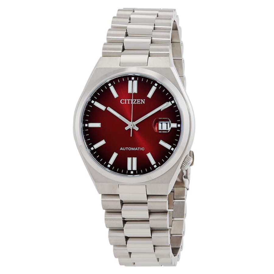 Relógio Citizen Tsuyosa Automático Burgundy Masculino NJ0150-56W
