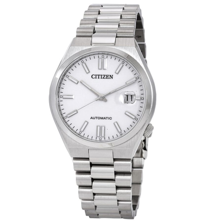 Relógio Citizen Tsuyosa Automático Branco Aço Masculino NJ0150-81A