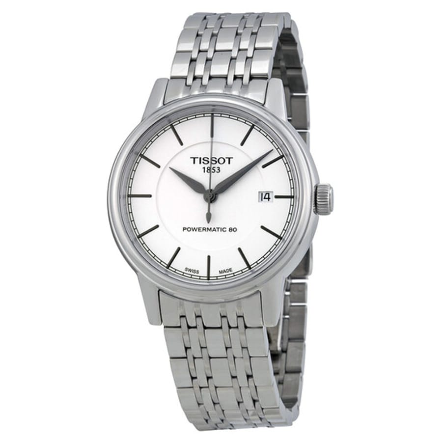 Relógio Tissot T Classic Powermatic Automático Branco Masculino T0854071101100