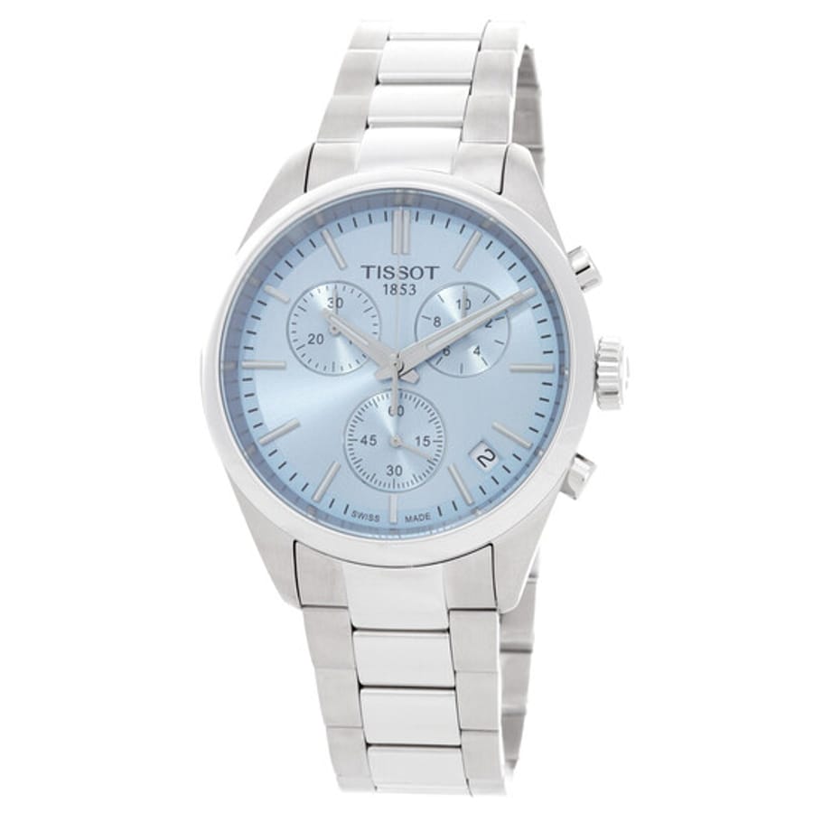 Relógio Tissot PR 100 Cronógrafo Quartzo Azul Gelo Masculino T150.417.11.351.00