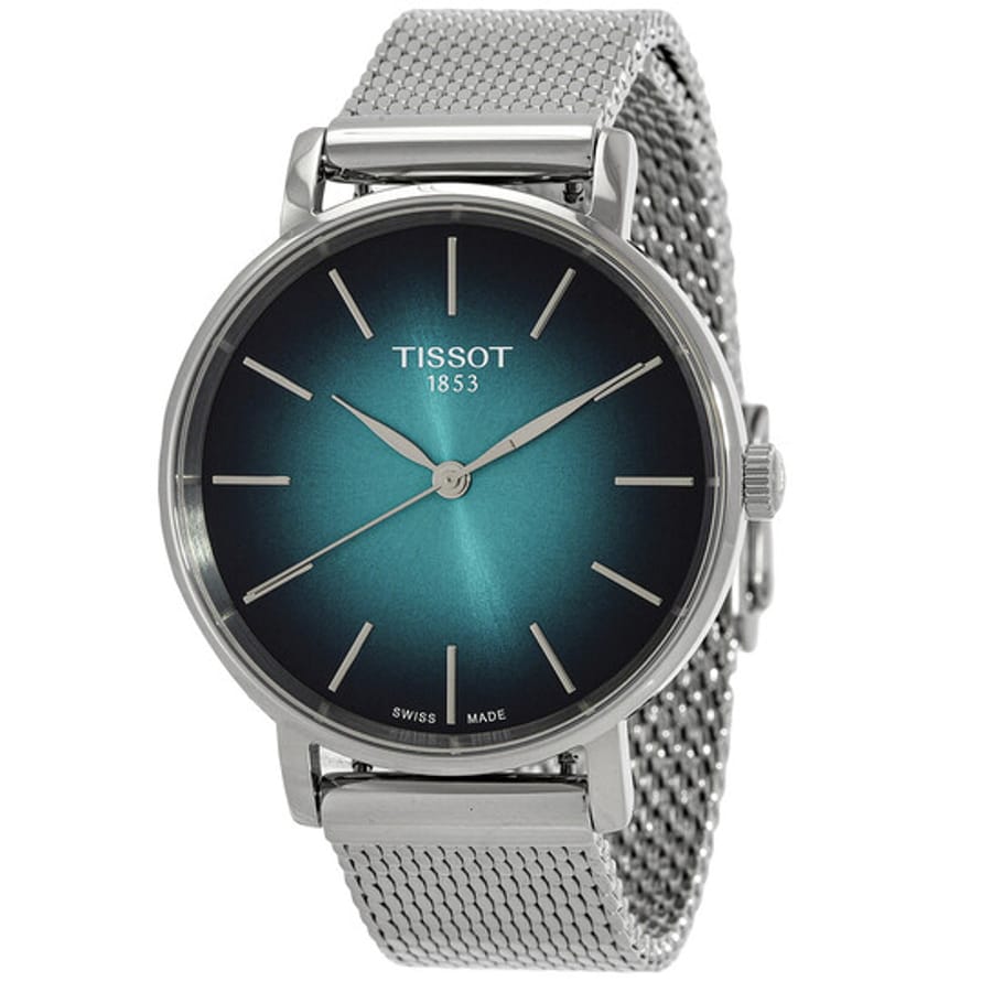Relógio Tissot Everytime Quartzo Verde-Preto Degradê Feminino T1432101109100