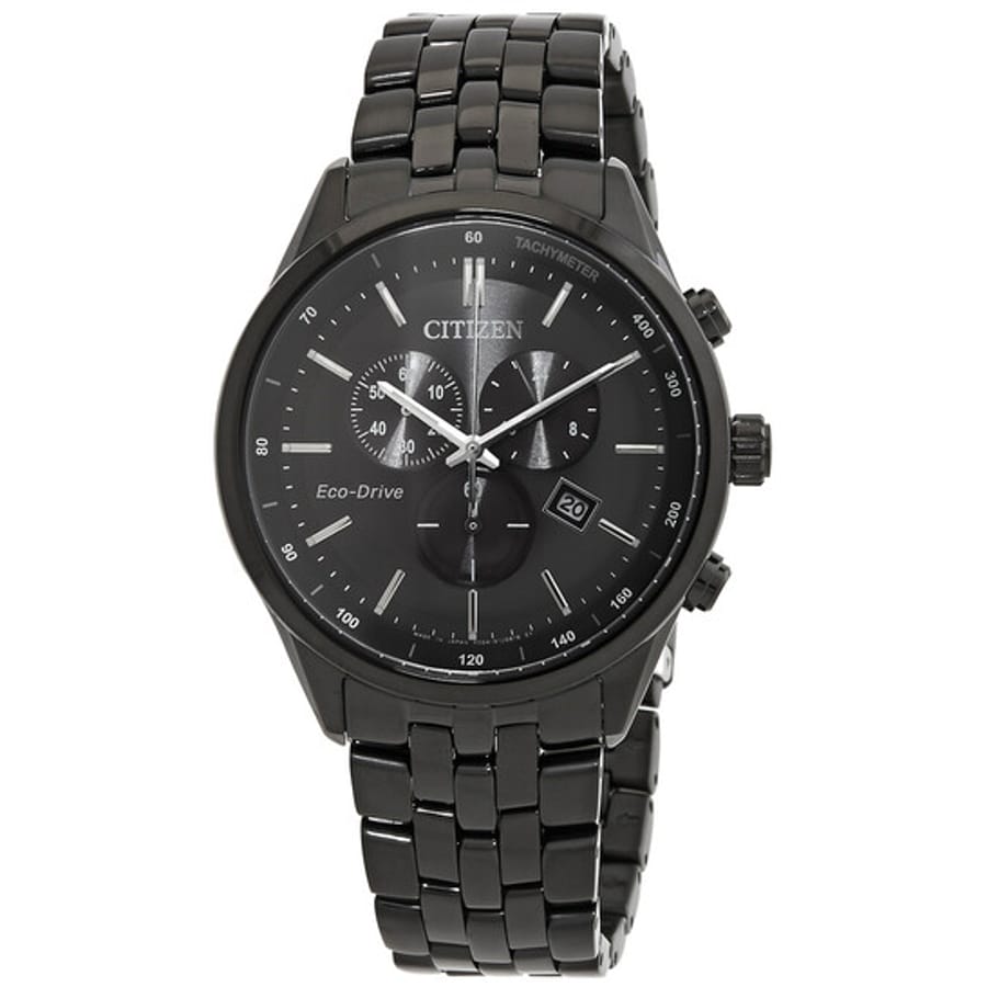 Relógio Citizen Eco-Drive Cronógrafo Preto Masculino AT2145-86E