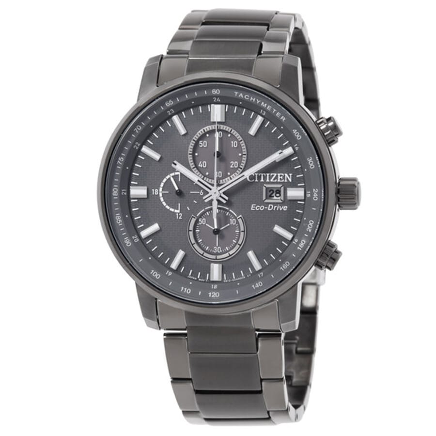 Relógio Citizen Eco-Drive Cronógrafo Cinza Masculino CA0847-88H