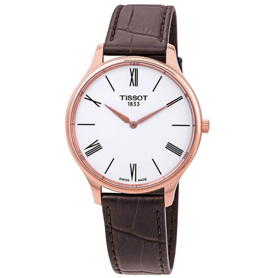 Relógio Tissot Tradition 5.5 Branco Masculino T063.409.36.018.00