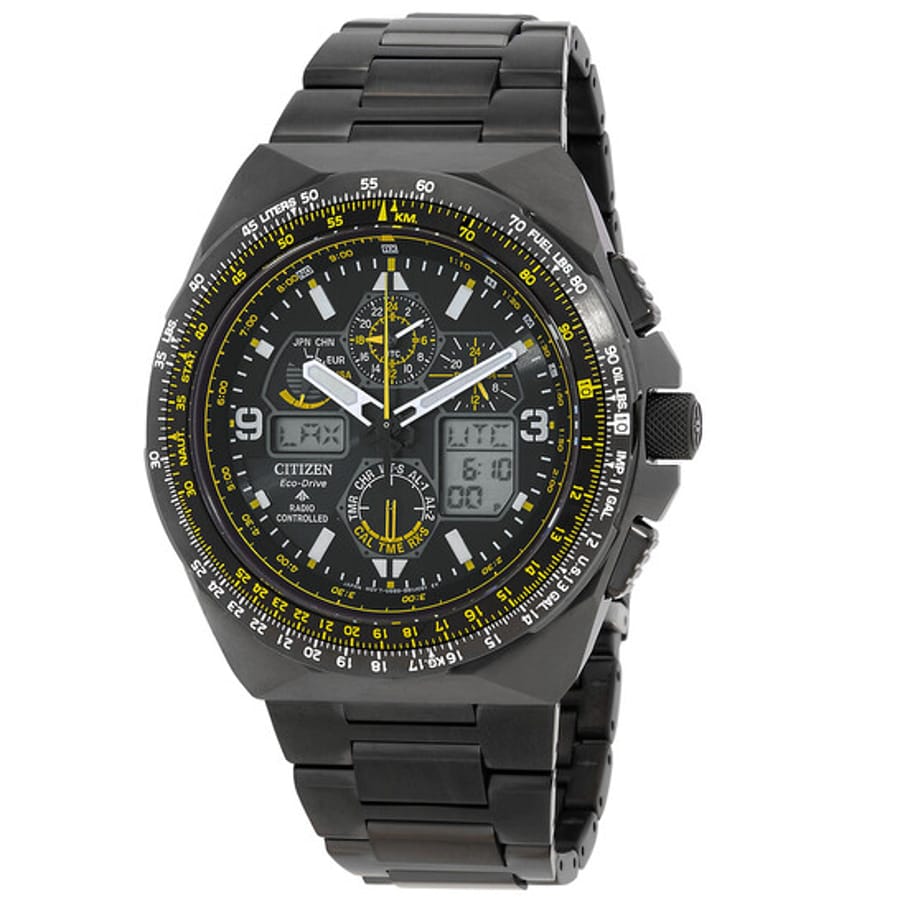Relógio Citizen Promaster Skyhawk A-T Cronógrafo GMT Preto Masculino JY8127-59E