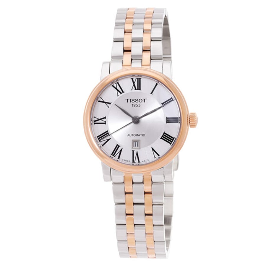 Relógio Tissot Carson Automático Prata Bicolor Feminino T122.207.22.033.00