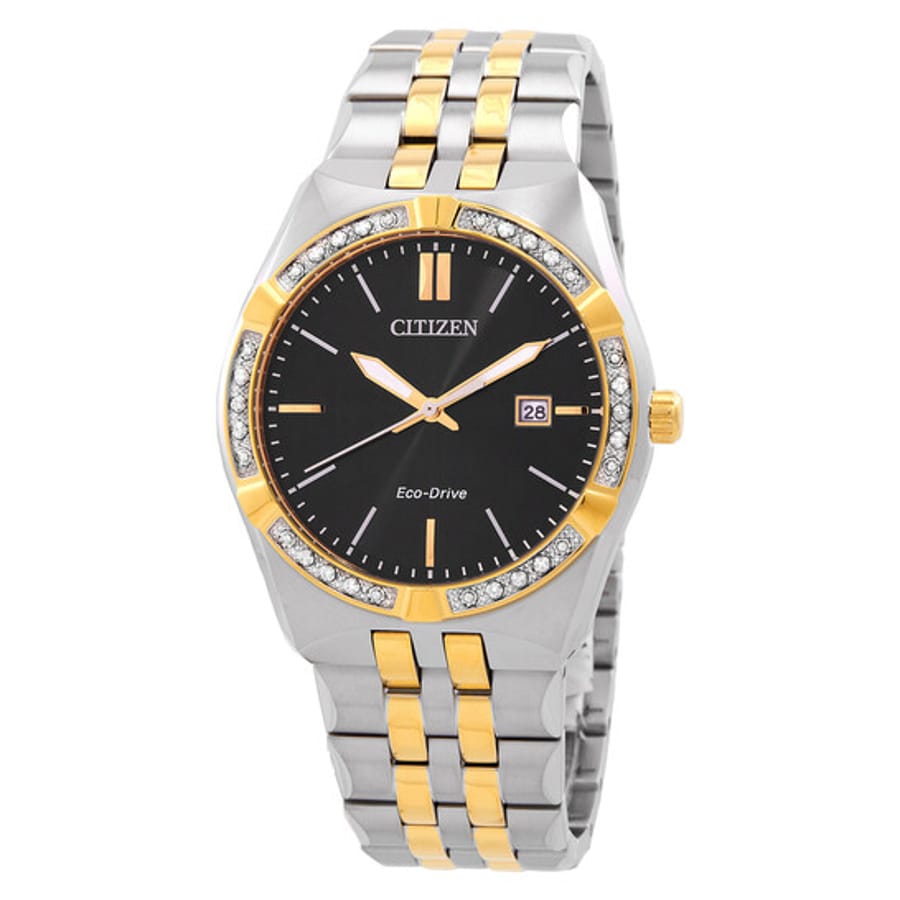 Relógio Citizen Corso Diamante Eco-Drive Preto Masculino BM7644-51E