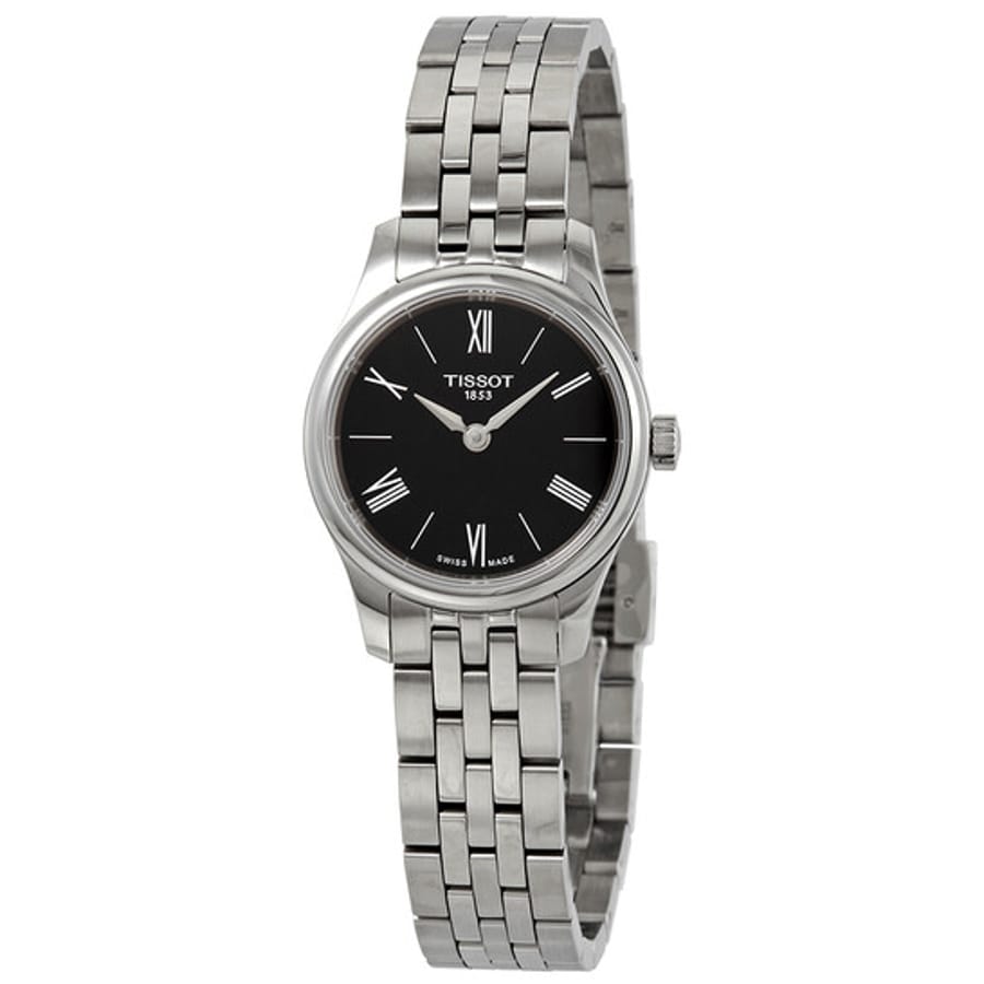 Relógio Tissot Tradition Preto Aço Feminino T063.009.11.058.00