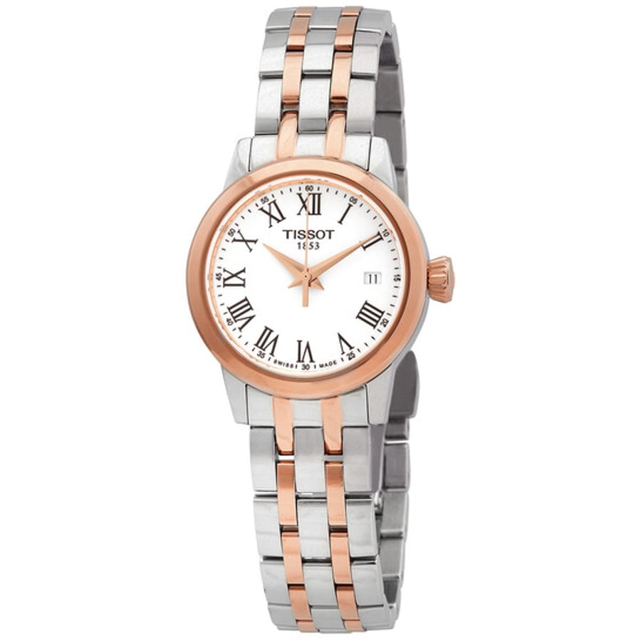Relógio Tissot Classic Dream Quartzo Branco Feminino T129.210.22.013.00
