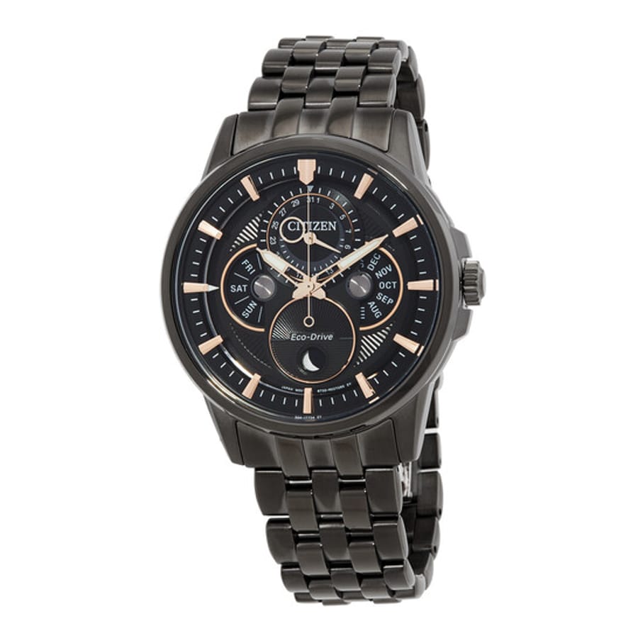 Relógio Citizen Calendrier Multifunção Preto Masculino BU0057-54E