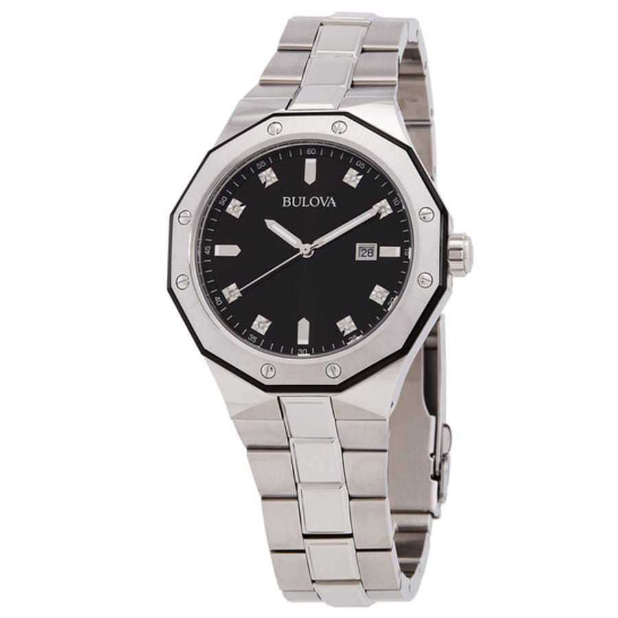 Relógio Bulova Marine Star Diamante Aço Masculino 98D103