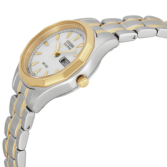 Relógio Citizen Eco-Drive Sport Branco Bicolor Feminino EW3144-51A