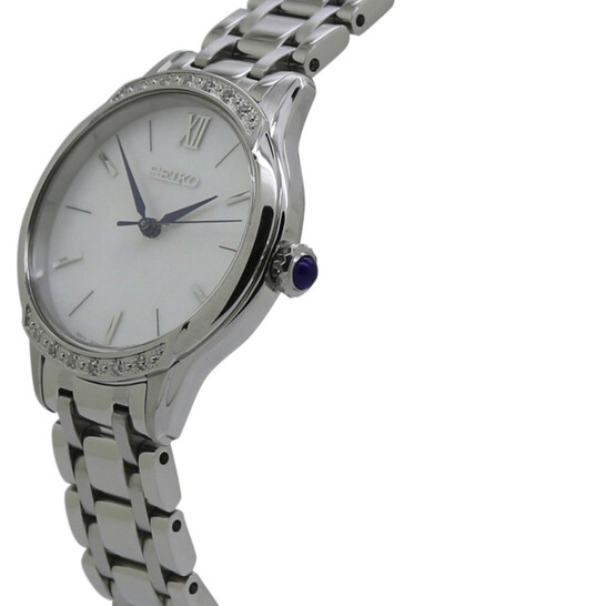 Relógio Seiko Quartzo Branco Aço Feminino SRZ543P1