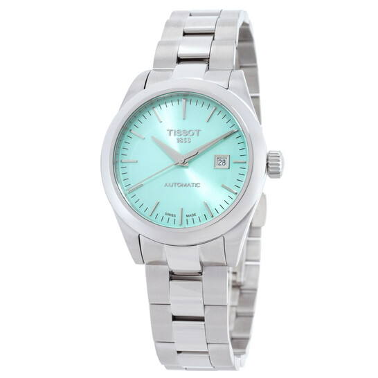 Relógio Tissot T-Classic Automático Diamante Verde Feminino T1320071109100