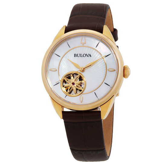 Relógio Bulova Sutton Automático Madrepérola Feminino 97L179