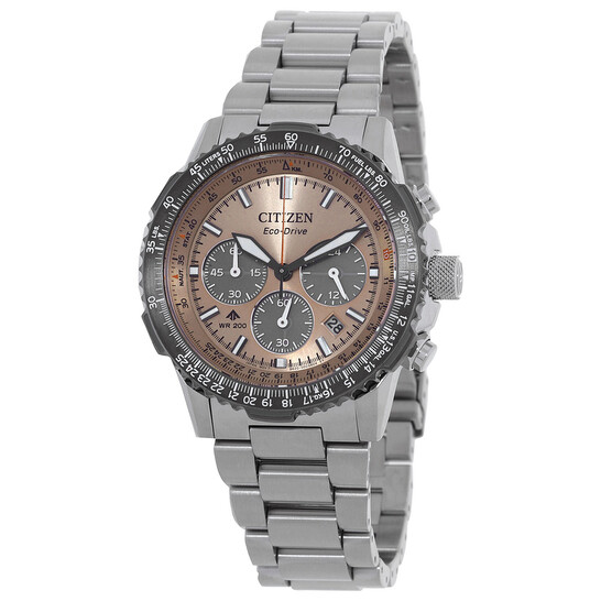 Relógio Citizen Promaster Navihawk Cronógrafo Salmão Masculino CA4664-60X