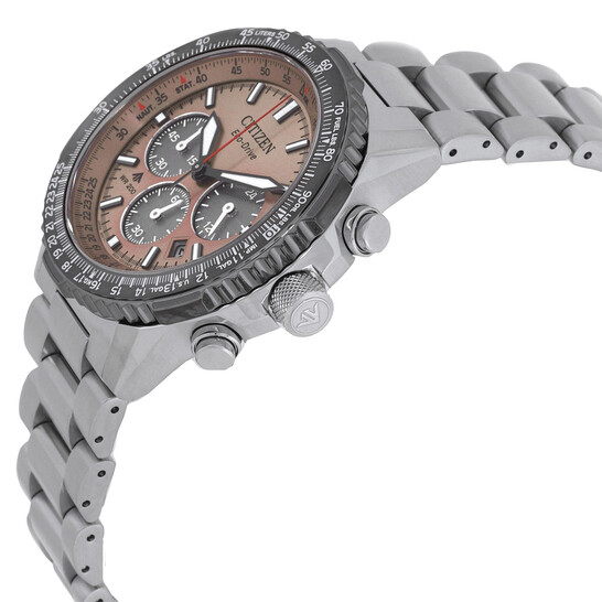 Relógio Citizen Promaster Navihawk Cronógrafo Salmão Masculino CA4664-60X