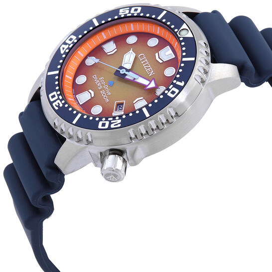 Relógio Citizen Promaster Dive Eco-Drive Laranja Masculino BN0169-03X