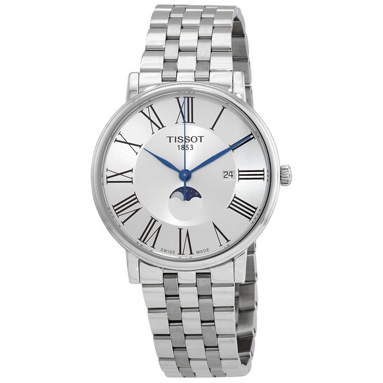 Relógio Tissot Carson Fase Lunar Quartzo Prata Masculino T1224231103300