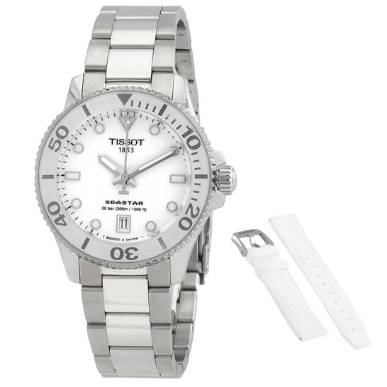 Relógio Tissot Seastar Quartzo Branco Masculino T120.210.11.011.00