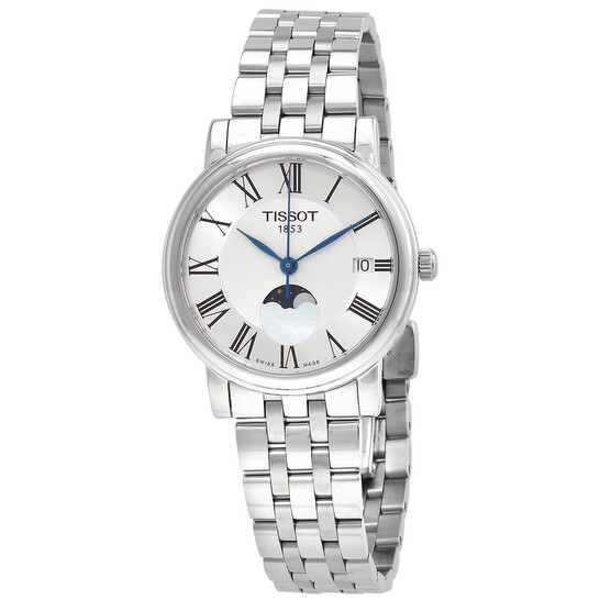 Relógio Tissot T-Classic Quartzo Carson Premium Moonphase Feminino T1222231103300