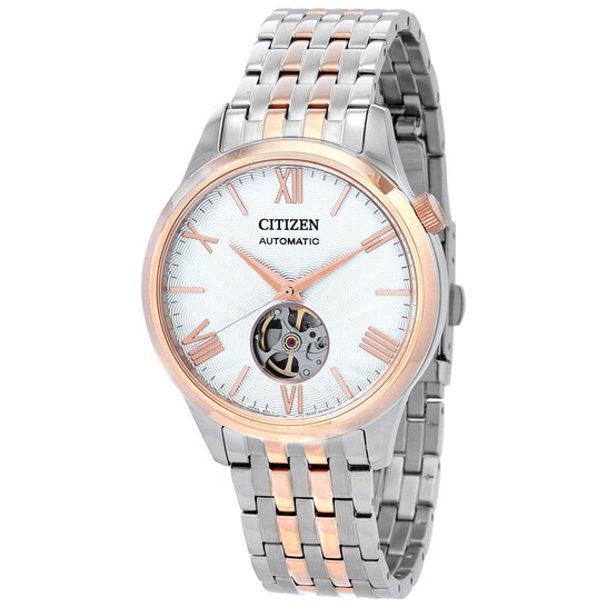 Relógio Citizen Automático Branco Bicolor Masculino NH9136-88A